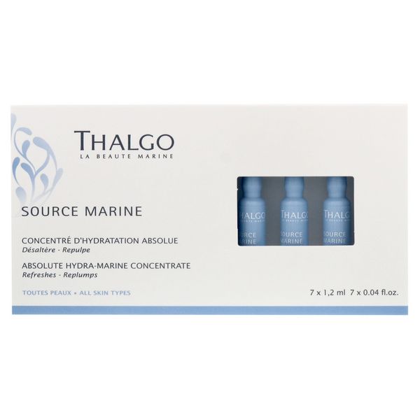 Nawilżająco-stymulujący koncentrat THALGO Source Marine Rehydrating Booster Ampoules 7*1,2 ml - zdjęcie główne